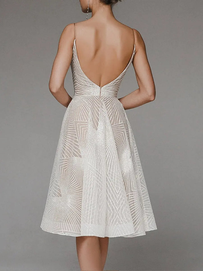 Florine | Luxurious elegant dress with open back